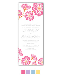 Moss Roses Wedding Invitation