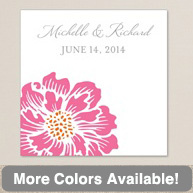 Moss Roses Square Labels