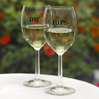 Mr. & Mrs. Wine Glasses