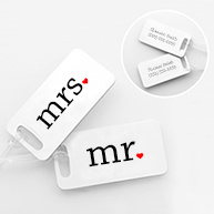Mr. and Mrs. Luggage Tags