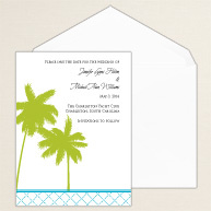 Palm Passion Save the Date Card