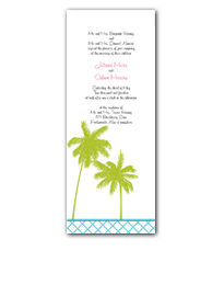 Palm Passion Wedding Invitation