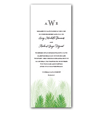 Palm Tree Passion Wedding Invitation