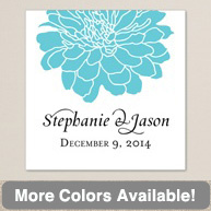 Passionate Peony Square Labels