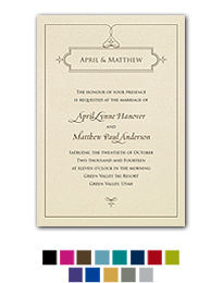 Pearl Elegance Wedding Invitation