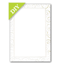Pearl Swirl DIY Wedding Invitation