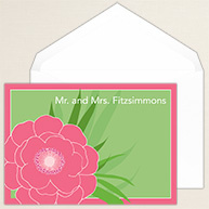 Peony Passion Thank You Note