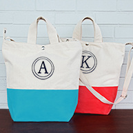 Personalized Color Dip Tote