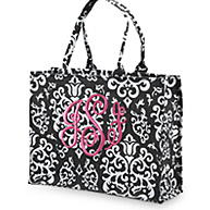 Personalized Damask Tote