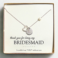 Personalized Open Heart Charm Necklace