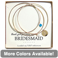 Personalized Pearl and Crystal Bangle Bracelet Set