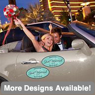 Personalized Wedding Window Clings for Your Car - Set of 2