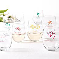 Personalized Wine Glass Favor- 9oz.
