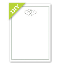 Platinum Hearts DIY Wedding Invitation