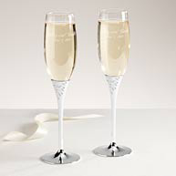 Reed & Barton Season's of Love Champagne Flutes