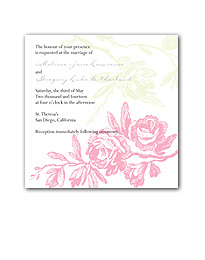 Regal Roses Wedding Invitation
