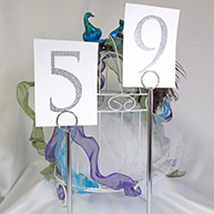 Rhinestone Table Number Decorative Decals
