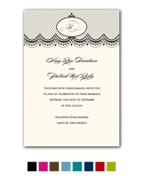 Royal Monogram Wedding Invitation