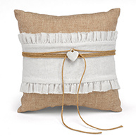 Rustic Romance Ring Bearer Pillow
