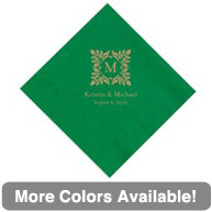 Savannah Leaf Border Napkin