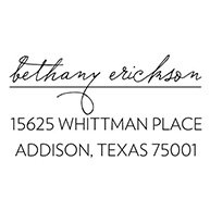 Scripted Signature Personalized Stamp