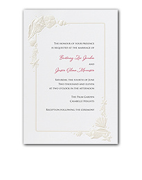 Sea Treasures Wedding Invitation