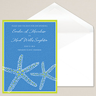 Seaside Romance Save the Date Card