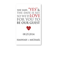 She Said "Yes" Save the Date Magnet