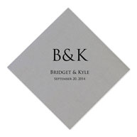 Simplistic Monogram Napkin