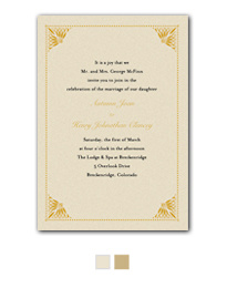 Simply Elegant Wedding Invitation
