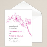 Simply Orchid Save the Date Card