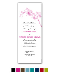 Simply Orchid Wedding Invitation