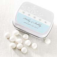 Snowflake Wonder Mint Tin Wedding Favor