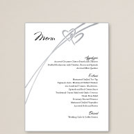 Soaring Hearts Wedding Menu