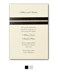 Sophisticated Sparkle Wedding Invitation