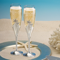 Starfish Champagne Flutes