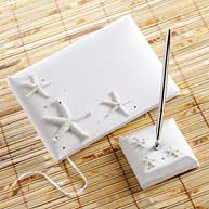 Starfish Guest Book and Pen Set