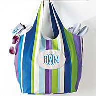 Striped Beach Tote