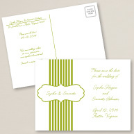Striped Sensation Save the Date Postcard