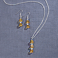 Swarovski Crystal Necklace and Earring Set