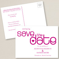 Sweet Love Save the Date Postcard