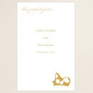 The Perfect Pear Wedding Program