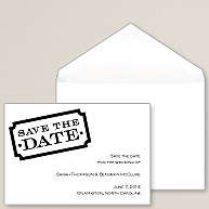 Ticket to Romance Save the Date