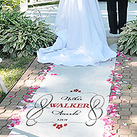 Timeless Personalized Wedding Aisle Runner