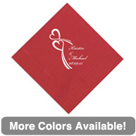 Twin Hearts Design Napkin