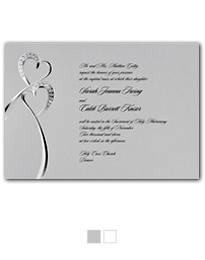 Twin Hearts Wedding Invitation