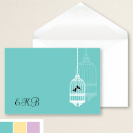 Vintage Birds Thank You Note