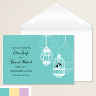 Vintage Birds Save the Date