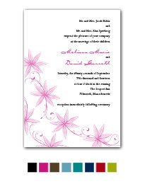 Vintage Blooms Wedding Invitation