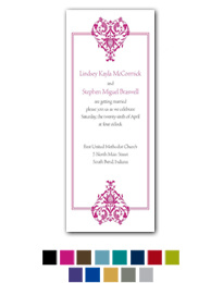 Vintage Hearts Wedding Invitations